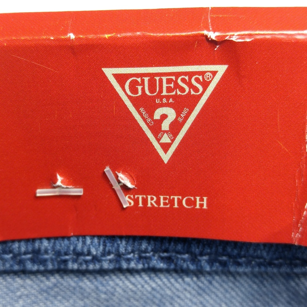 NWT GUESS Wide Leg Flare Crop Fray Hem 24 A258J - Picture 4 of 6